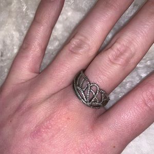 Pandora half butterfly ring